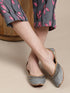 Lustrous Silver Embellished Punjabi Jutti
